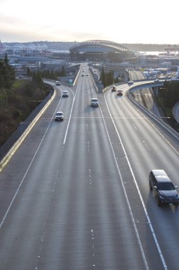 Seattle, ABD otomobil olan yol