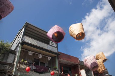 Taipei'de Gökyüzü Fenerleri, Tayvan, Asya