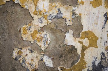Arka plan için kirli duvarın yakın plan görüntüsü