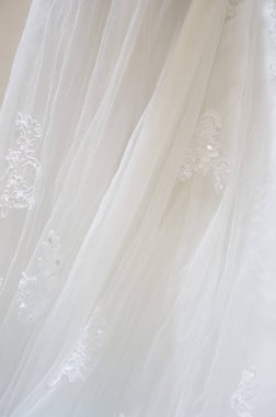 Tulle, Lace decorated with crystals