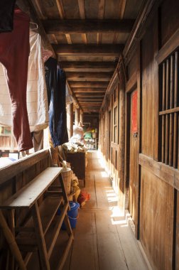 Asya, Çin, Fujian Province, Tianloukeng Tulou küme, Fujian Tulou,