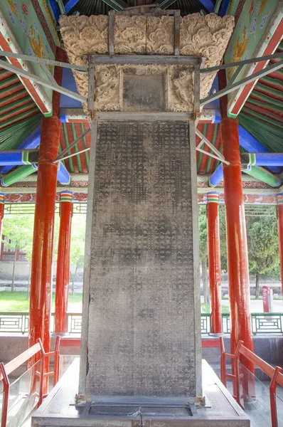 Asien Kina Shaanxi Provins Skog Steles — Stockfoto