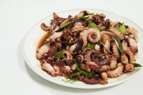 Octopus Frutos Mar Fundo Close — Fotografia de Stock