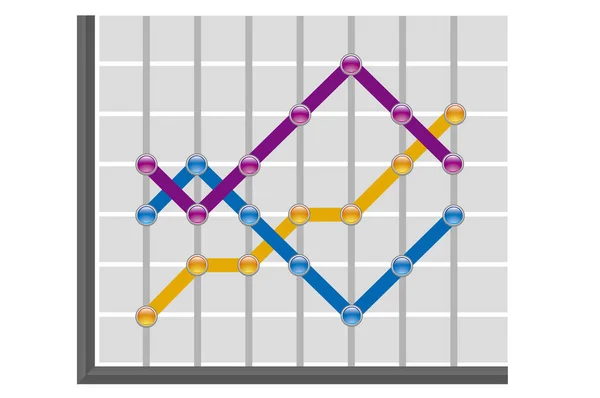 Business Chart Infographic — Stock Photo, Image