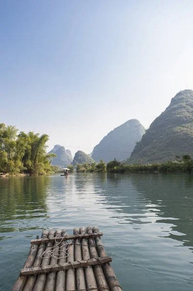 China Província Guangxi Rio Bela Paisagem — Fotografia de Stock