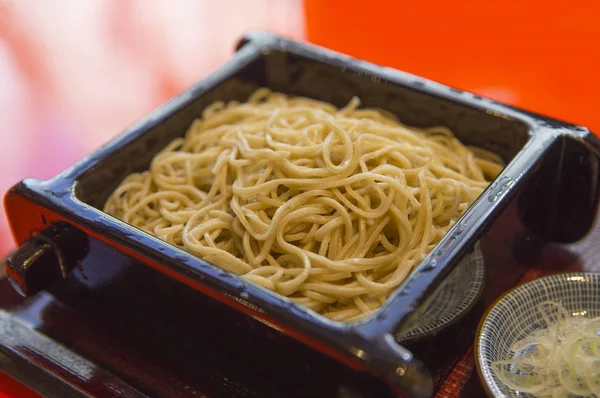 Soba Noodles Ασιατικό Φαγητό — Φωτογραφία Αρχείου