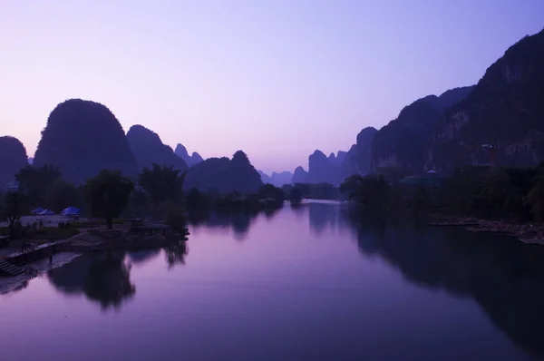 Blick Auf Die Natur Und Den Fluss China Provinz Guangxi — Stockfoto