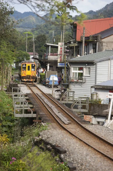 Διαδρομής Σιδηροδρόμου Στην Ταϊπέι Ταϊβάν Ασία — Φωτογραφία Αρχείου