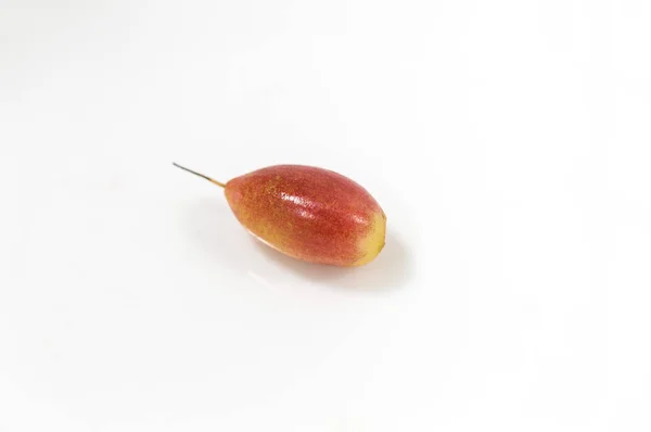 Berry Synsepalum Dulcificum Beyaz Arkaplanda — Stok fotoğraf