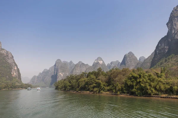 Pohled Přírodu River Číně Provincie Guangxi — Stock fotografie