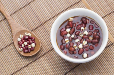 arka planda lezzetli Kırmızı Fasulye, yakın