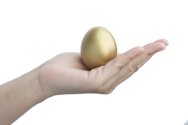 Altın Yumurta ve insan eli 