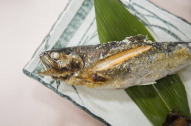 Deniz Ürünleri, Balık, Arka planda Barbekü, yakın