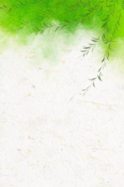 Watercolor Painting, Willow Tree banner stylish illustration