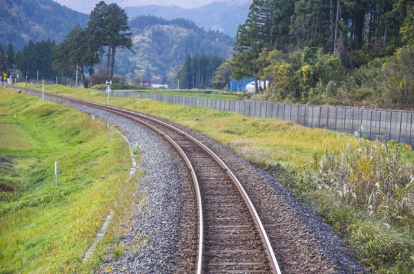 View Railroad Track Japan Asia — Stock Photo, Image