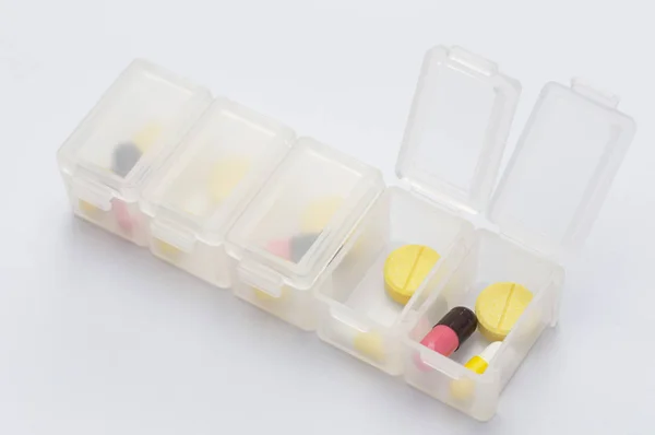 Medical Drugs Background Close — Stock Photo, Image