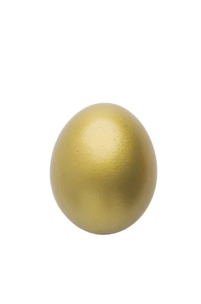 Złote Jajko Tle Zbliżenie — Zdjęcie stockowe