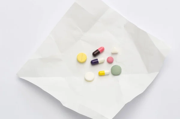 Medical Drugs Background Close — Stock Photo, Image