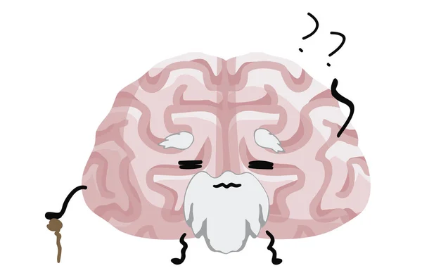 Мозг Болезнь Альцгеймера Иллюстрация — стоковое фото