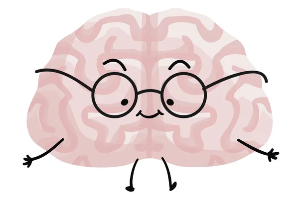 Inteligencia Cerebro Ilustración Dibujos Animados — Foto de Stock