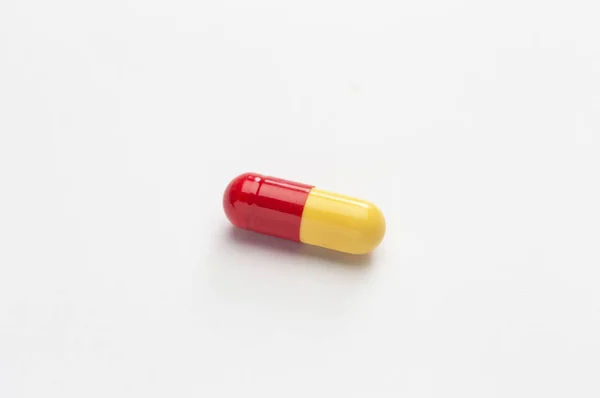 Drug Capsule Background Close — Stock Photo, Image