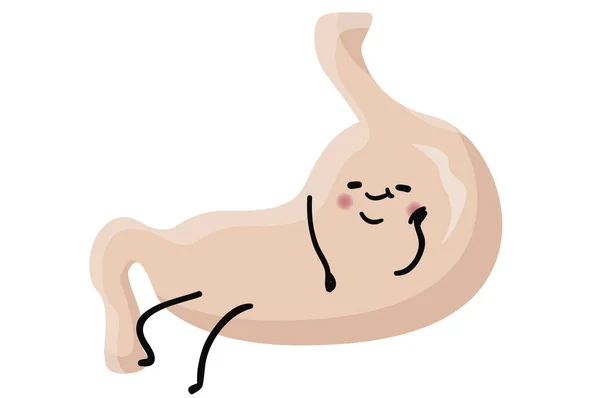 Aptitud Estómago Ilustración Dibujos Animados —  Fotos de Stock