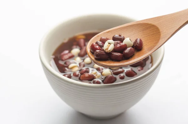 Sabrosos Frijoles Rojos Fondo Cerca — Foto de Stock