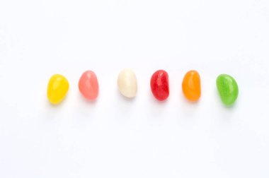 arka planda çok lezzetli şekerler, yakın