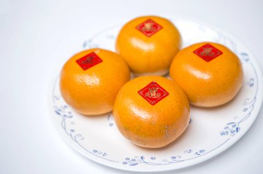 taze mandalina . Çin yeni yıl kavramı
