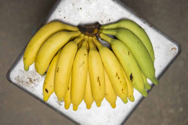 Купа Бананів Вид Зверху — стокове фото