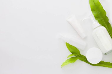 Spa kozmetik ürünleri konsepti, spa arka planı 