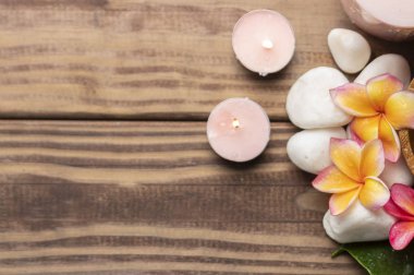 Arka planda güzel spa kompozisyonu, yakın çekim