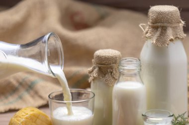 arka planda taze Süt, yakın