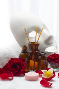 Arka planda güzel spa kompozisyonu, yakın çekim