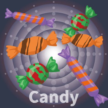 illustration of a background for the theme of confectionery