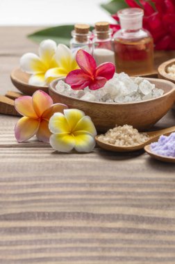 Arka planda güzel spa kompozisyonu, yakın çekim