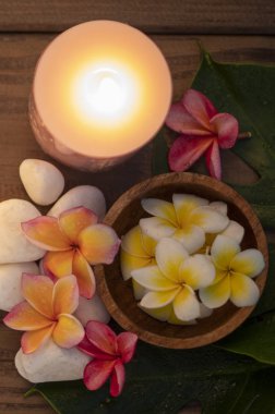 Spa kozmetik ürünleri konsepti, spa arka planı 