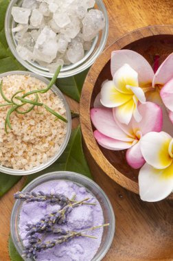 Arka planda güzel spa kompozisyonu, yakın çekim