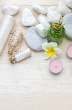 Arka planda güzel spa kompozisyonu, yakın çekim