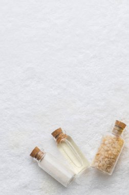 Spa kozmetik ürünleri konsepti, spa arka planı 