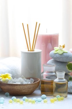 Arka planda güzel spa kompozisyonu, yakın çekim