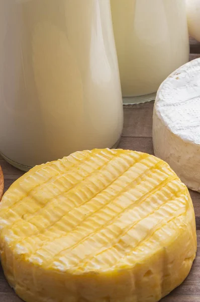 Tasty Cheese Background Close — Stock Photo, Image