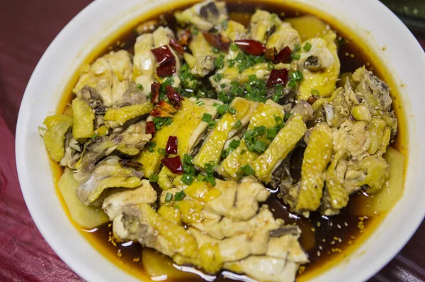 Chutné Asijské Pokrmy Pozadí Uzavření — Stock fotografie