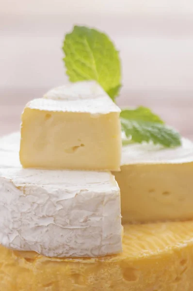 Tasty Cheese Background Close — Stock Photo, Image