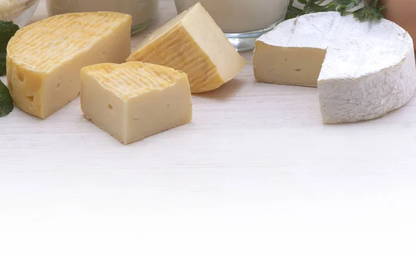 Tasty Cheese Background Close — Stock Photo, Image