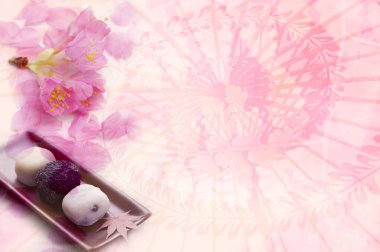 romantic festive card with natural background 