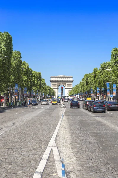 Hermoso Arco Del Triunfo París Francia — Foto de Stock