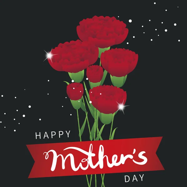 Happy Mothers Day Card Beautiful Illustration — Stock Photo, Image