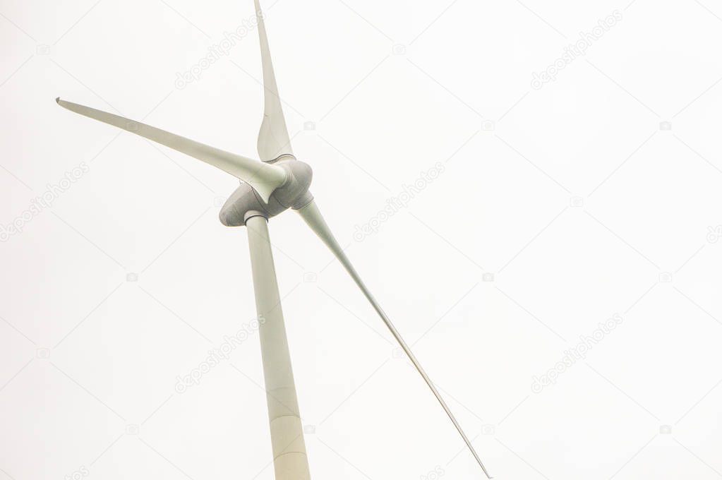 wind energy farm in a field