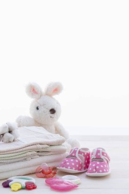 Bebek aksesuarları. düz yat